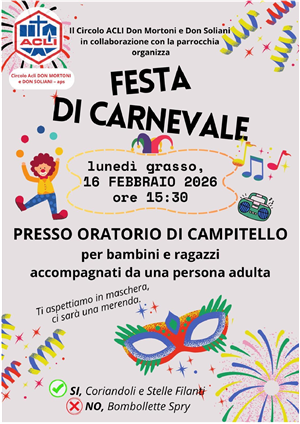 Festa di Carnevale c/o Oratorio di Campitello