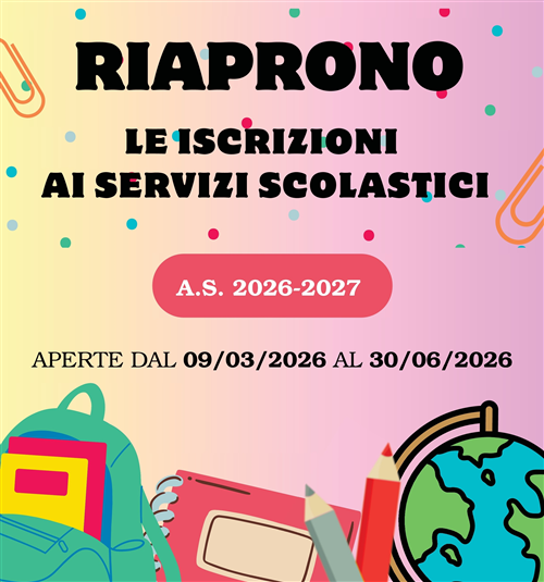 Iscrizione ai servizi scolastici a.s. 2026/2027