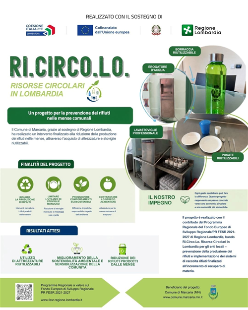 RI.CIRCO.LO - Progetto per la prevenzione dei rifiuti nelle mense comunali