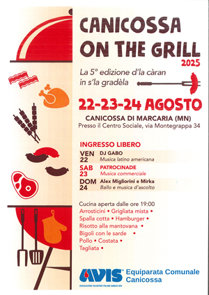 CANICOSSA ON THE GRILL 2025