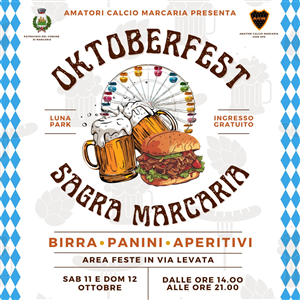 OKTOBER FEST MARCARIA
11-12 OTTOBRE 2025